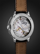 Buccellati - Ornatino Automatic 42mm 18-Karat White Gold and Croc-Effect Leather Watch, Ref. No. WAUMGE014581
