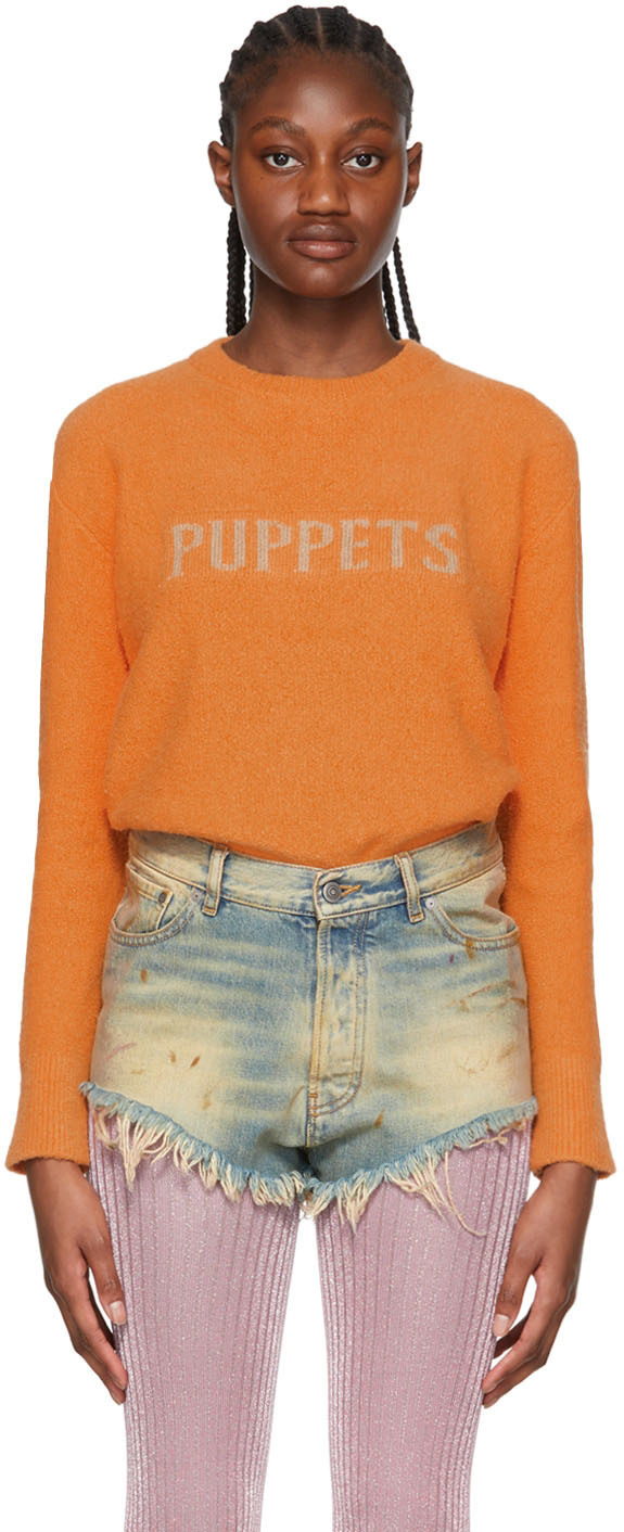 Puppets and Puppets Orange Organic Cotton Sweater