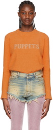 Puppets and Puppets Orange Organic Cotton Sweater