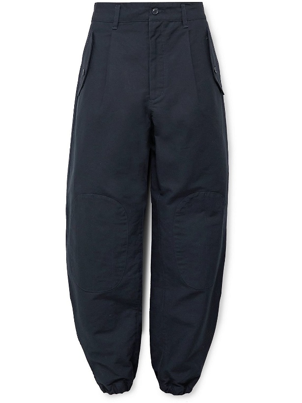 Photo: Engineered Garments - Wide-Leg Cotton-Canvas Trousers - Blue
