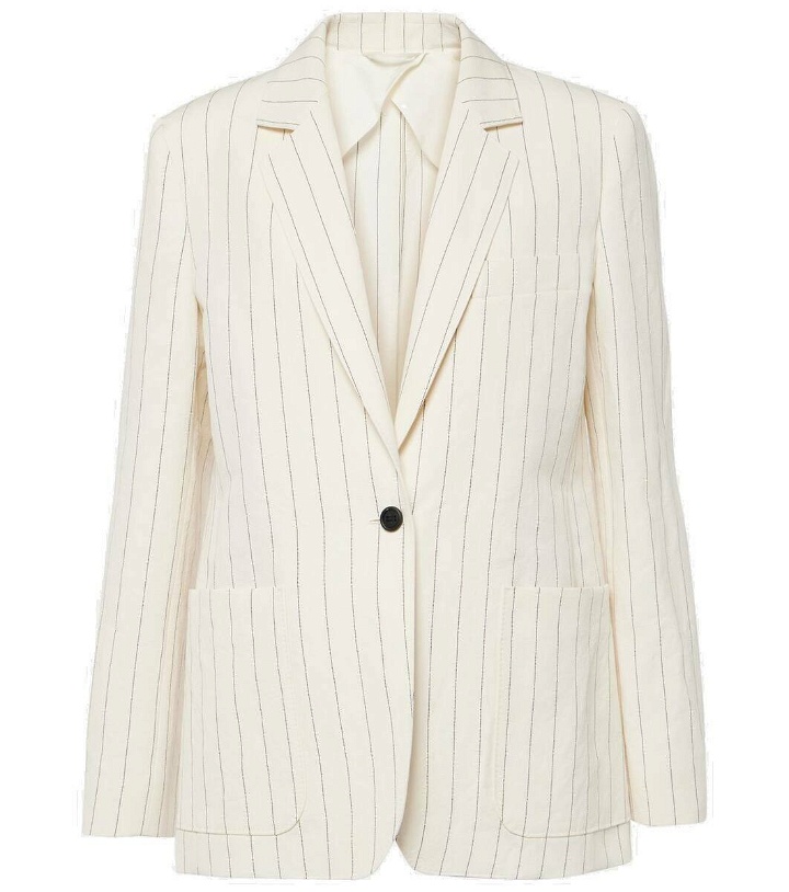 Photo: Max Mara Pinstripe linen and cotton blazer