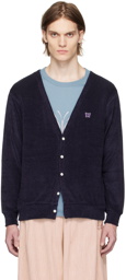 NEEDLES Navy Y-Neck Cardigan