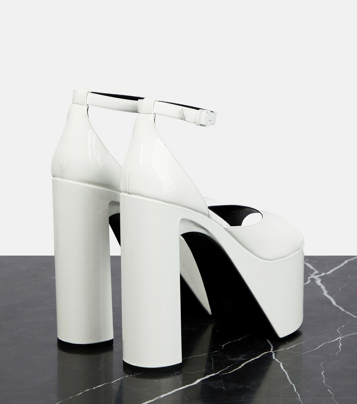 Balenciaga - Camden platform patent leather sandals Balenciaga