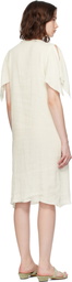 Baserange Off-White Folio Midi Dress