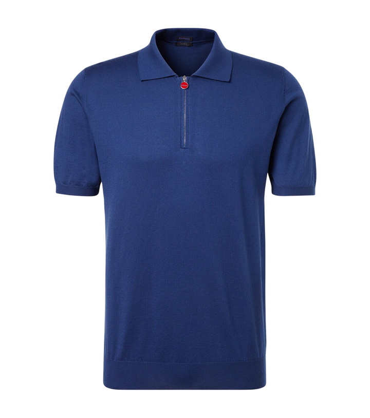 Photo: Kiton Cotton half-zip polo shirt