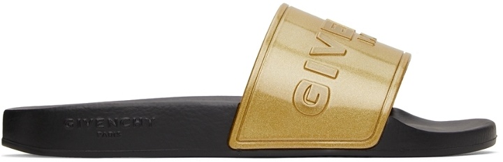 Photo: Givenchy Logo Flat Sandals