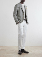 Boglioli - Prince of Wales Checked Silk Blazer - Gray