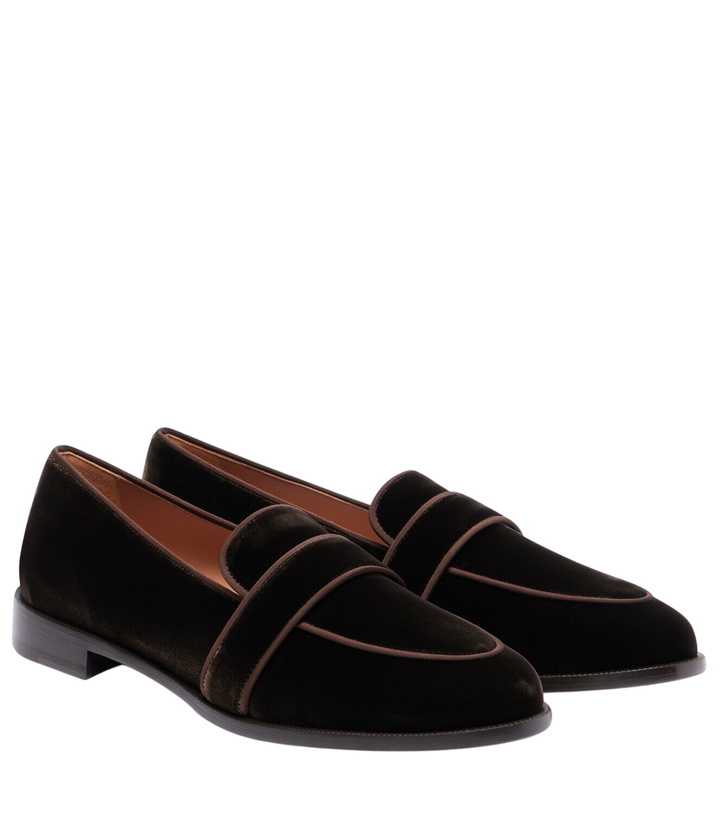 Photo: Aquazzura Martin velvet loafers