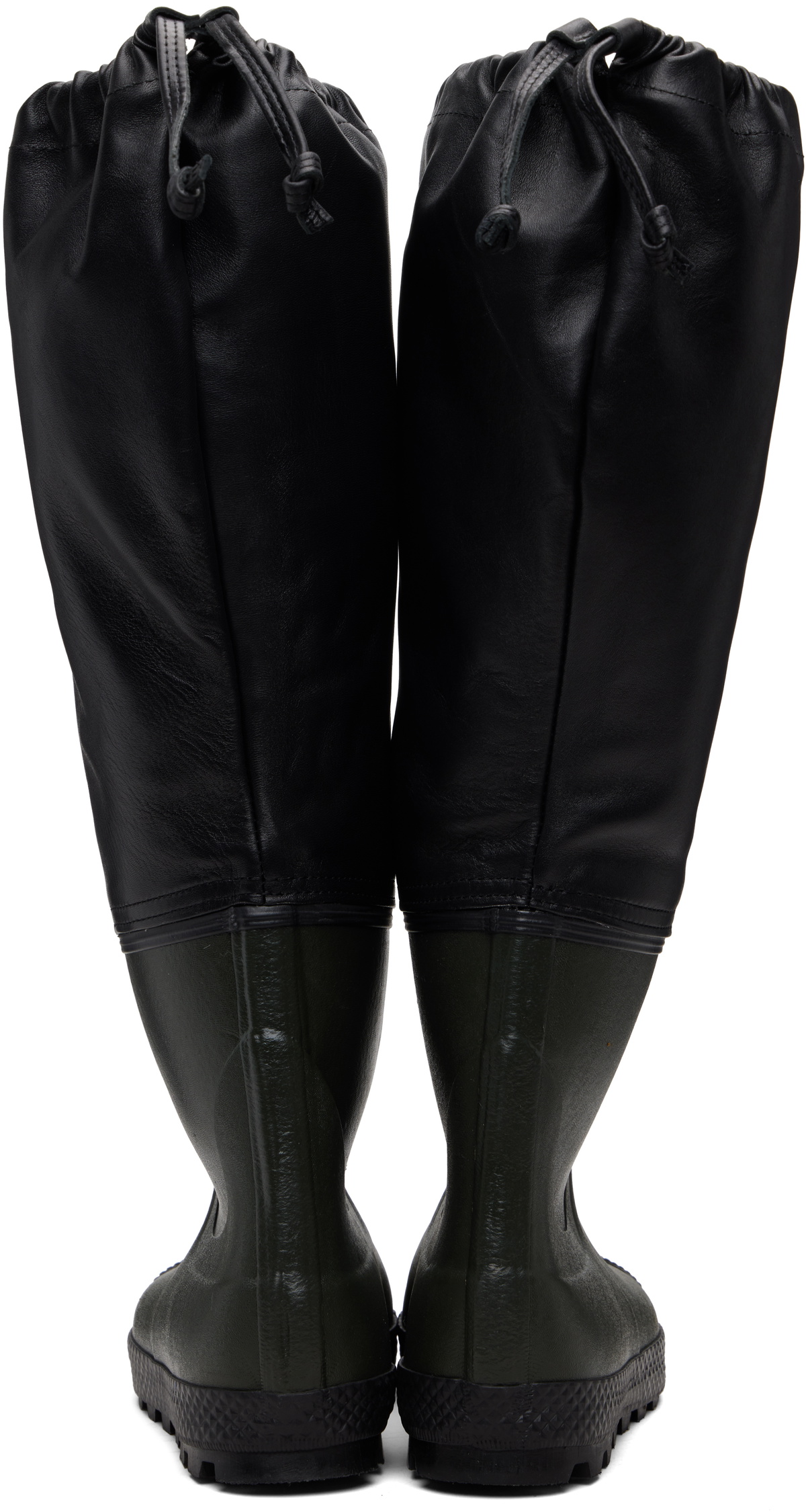 Rier Green & Black Farmer Rain Boots