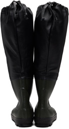 Rier Green & Black Farmer Rain Boots