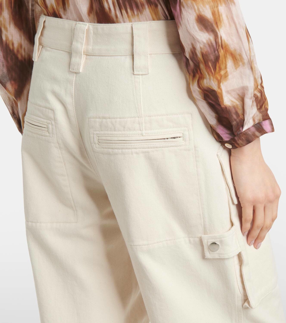 Marant Etoile Jannick low-rise cotton cargo pants