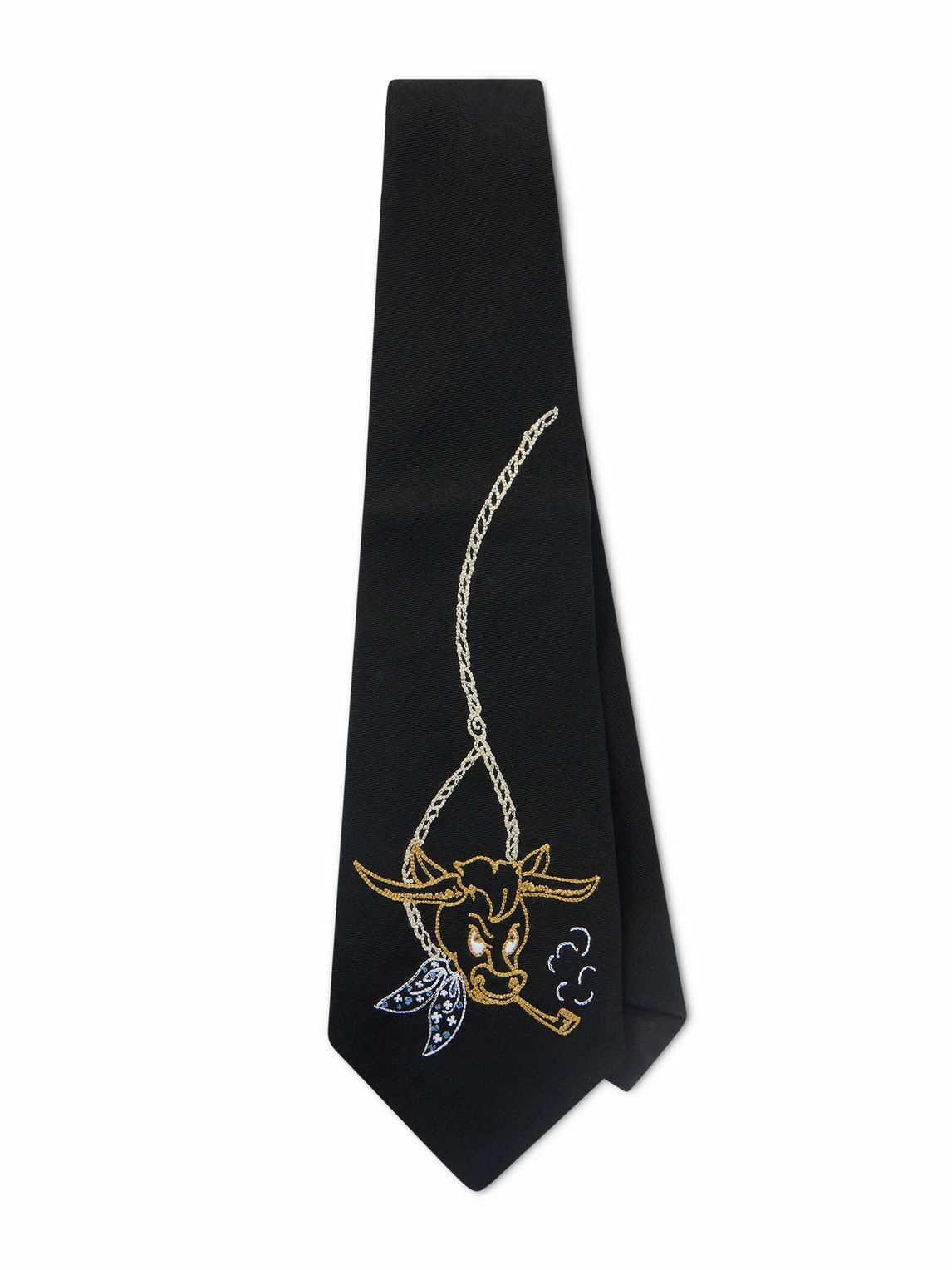 Enfants Riches Déprimés - Bull 12cm Embroidered Virgin Wool-Twill Tie