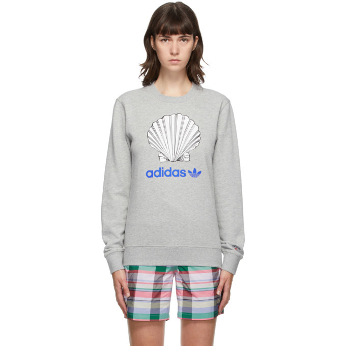 Photo: Noah NYC Grey adidas Edition Shell Logo Sweatshirt