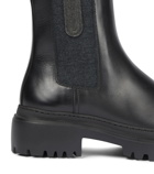 Brunello Cucinelli Shearling-lined leather Chelsea boots