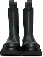 Bottega Veneta Green Lug Chelsea Boots