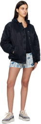 See by Chloé Navy Embroidered Tank Top