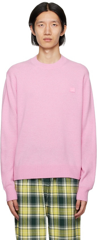 Photo: Acne Studios Pink Patch Sweater