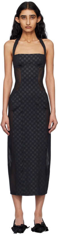 Photo: MISBHV Black Shape Up Midi Dress