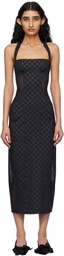MISBHV Black Shape Up Midi Dress