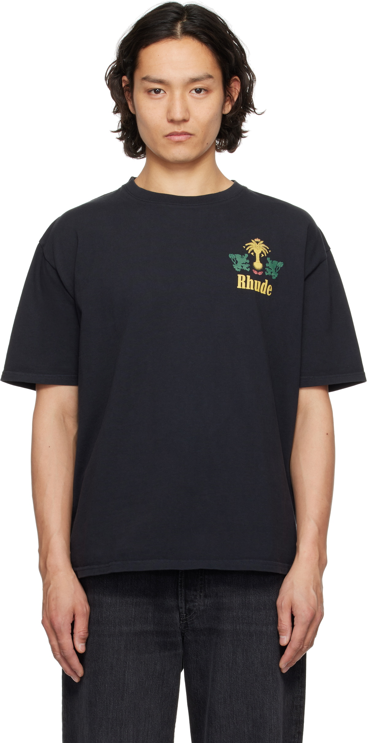 Rhude Black Tobacco T-shirt Rhude
