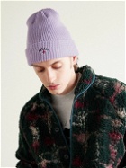 Noah - Core Logo-Embroidered Ribbed-Knit Beanie