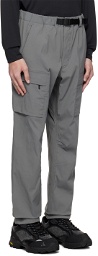 Goldwin Gray Belted Cargo Pants