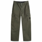 Stone Island Men's Brushed Cotton Canvas Cargo Pants in Musk