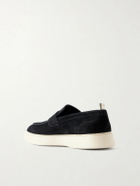 Officine Creative - Frame 001 Suede Penny Loafers - Black