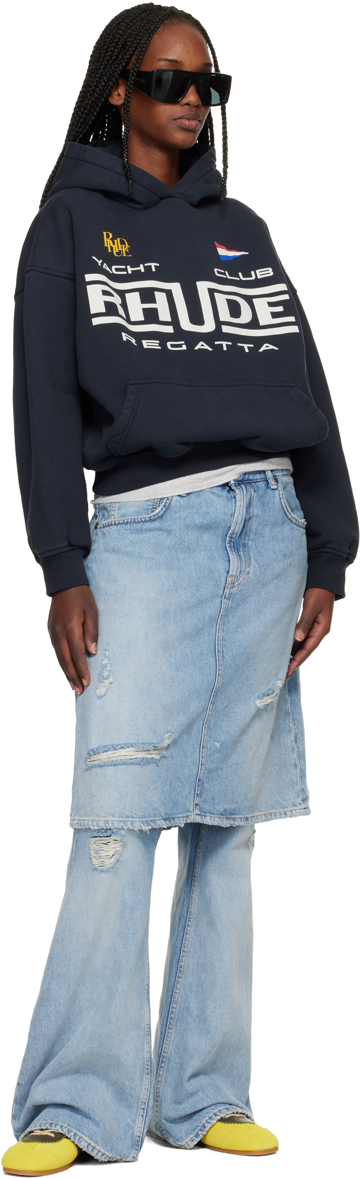 Rhude Black 'Rhude Regatta Yacht Club' Hoodie