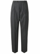 UMIT BENAN B - Straight-Leg Pleated Wool Trousers - Gray