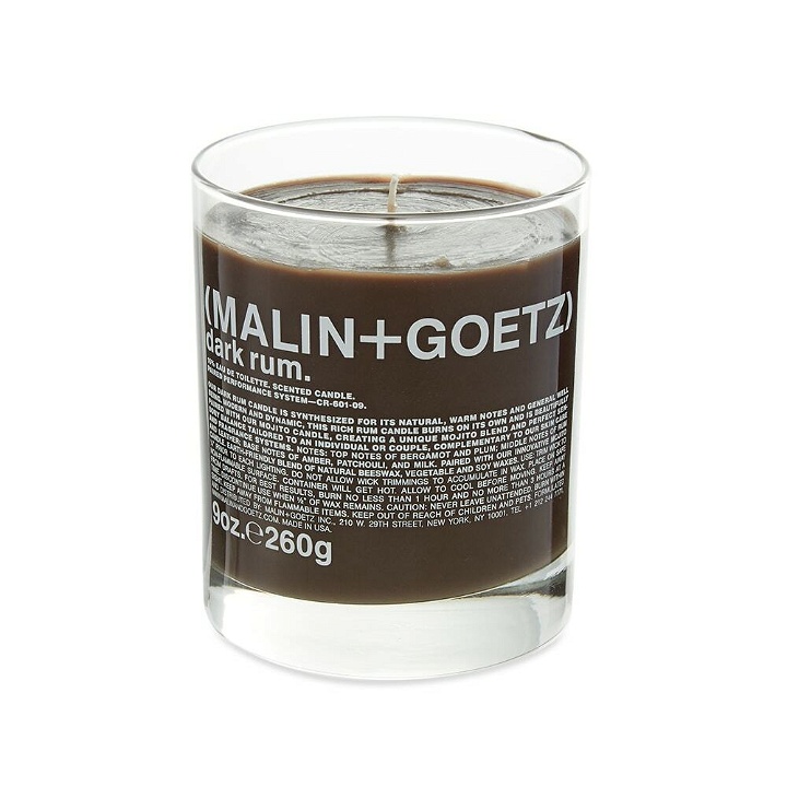 Photo: Malin + Goetz Table Candle in Dark Rum 260g