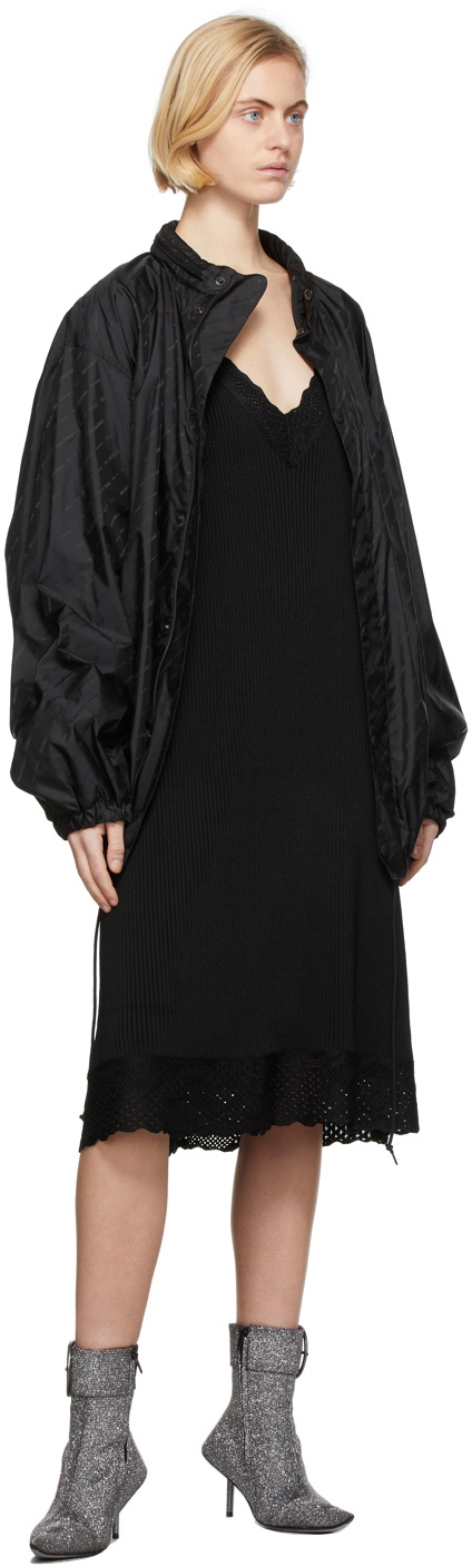 Balenciaga Black Lace Slip Dress Balenciaga
