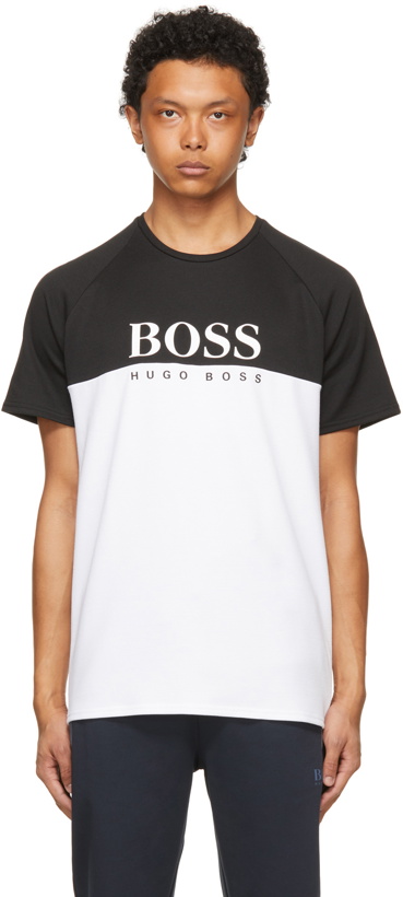 Photo: Boss Black & White Jacquard T-Shirt