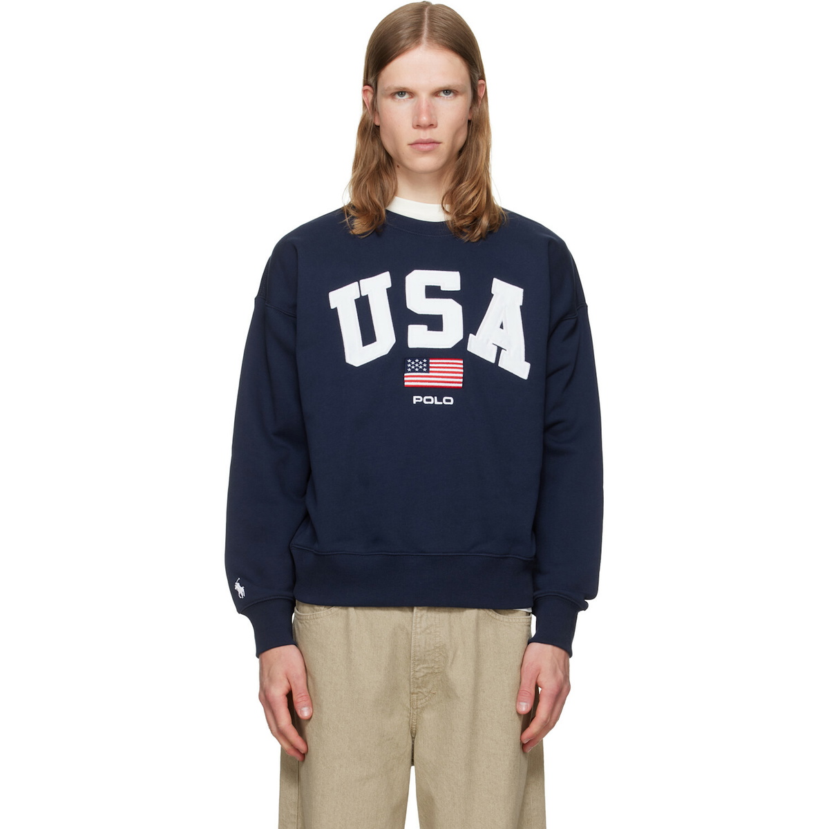 Polo Ralph Lauren Navy Sport Fleece Sweatshirt