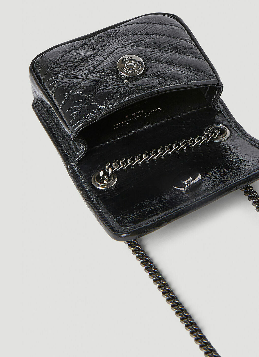 Saint Laurent - Niki Airpods Holder Micro Bag in Black Saint
