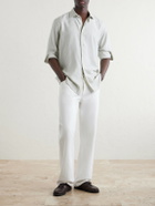 Zegna - Striped Silk Shirt - Green