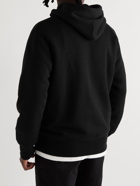 Comme des Garçons HOMME - Logo-Embroidered Cotton-Jersey Hoodie - Black