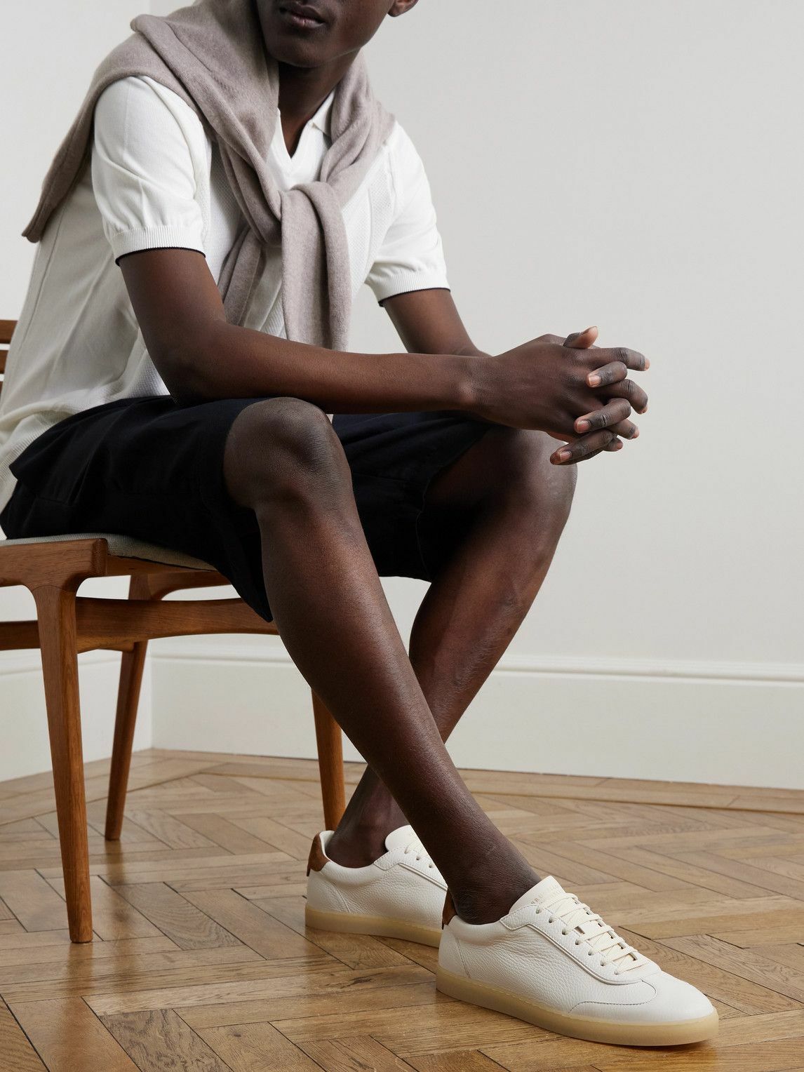 Brunello Cucinelli - Leather Sneakers - White