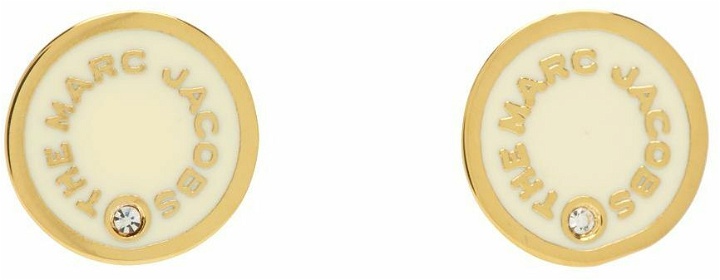 Photo: Marc Jacobs Beige 'The Medallion Studs' Earrings