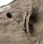 Hartford - Boy Slim-Fit Linen Drawstring Shorts - Brown