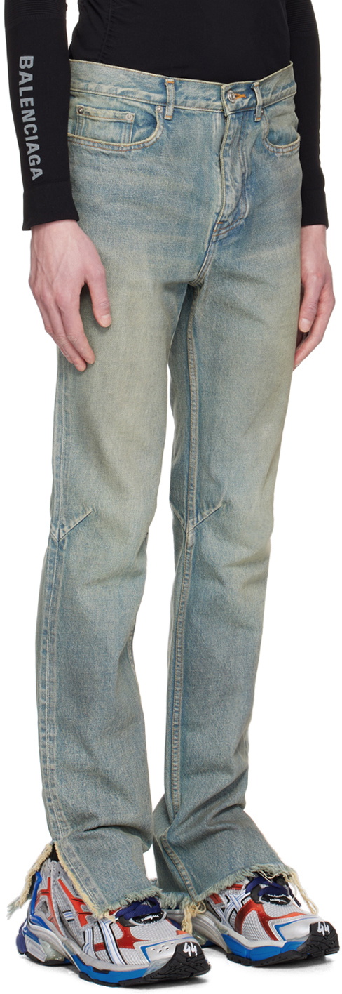 Balenciaga Blue Smudged Jeans