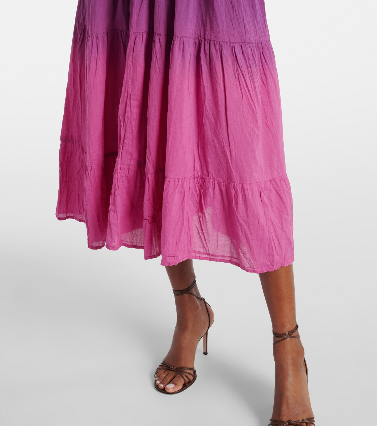 Velvet Marilyn cotton voile midi dress
