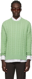 Acne Studios Green Jacquard Sweater