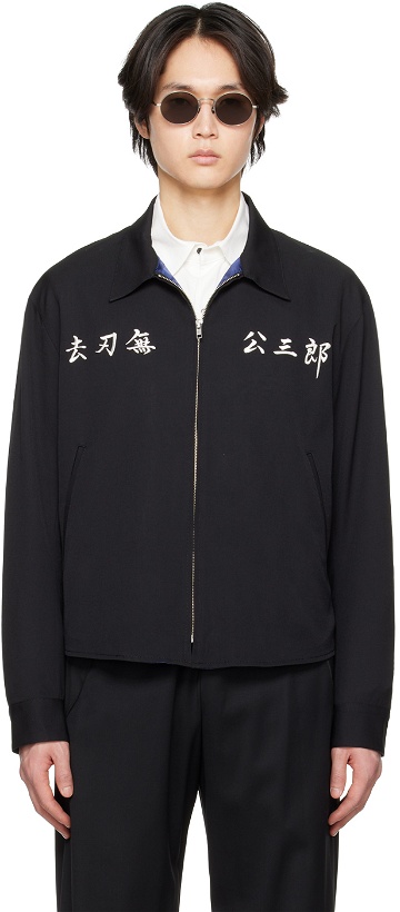 Photo: KOZABURO Black Sulvam Edition Embroidered Jacket