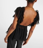 Chloé Ruffled silk chiffon top