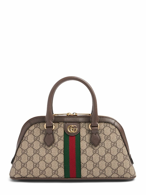Photo: GUCCI Small Ophidia Canvas Top Handle Bag