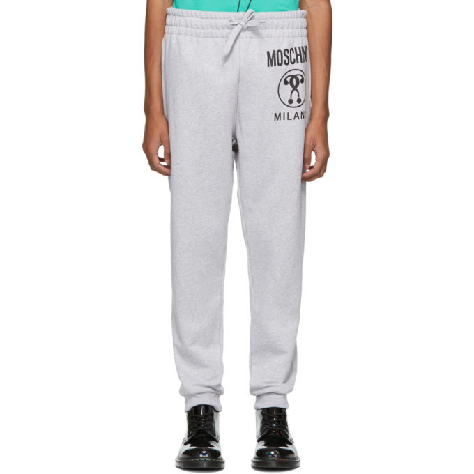 Photo: Moschino Grey Double Question Mark Lounge Pants