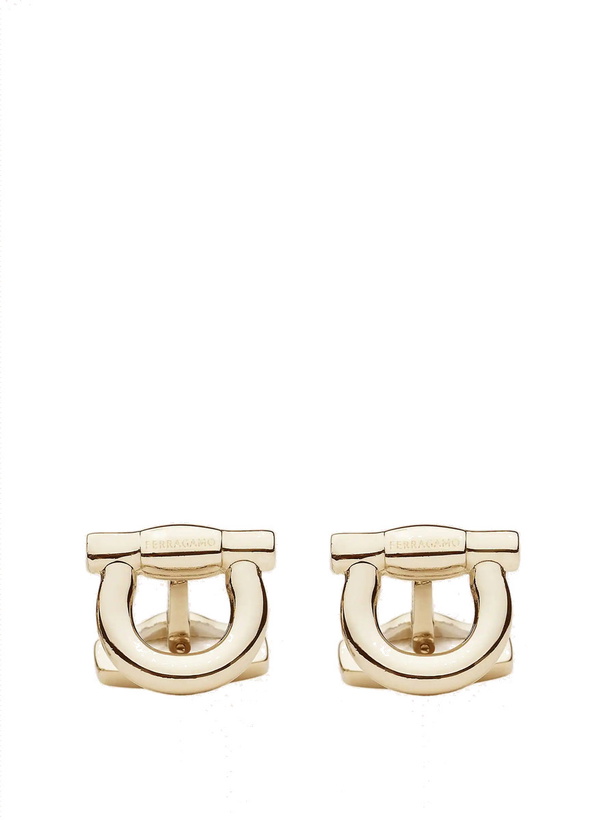 Photo: Ferragamo Mens Gancini cufflinks in Gold