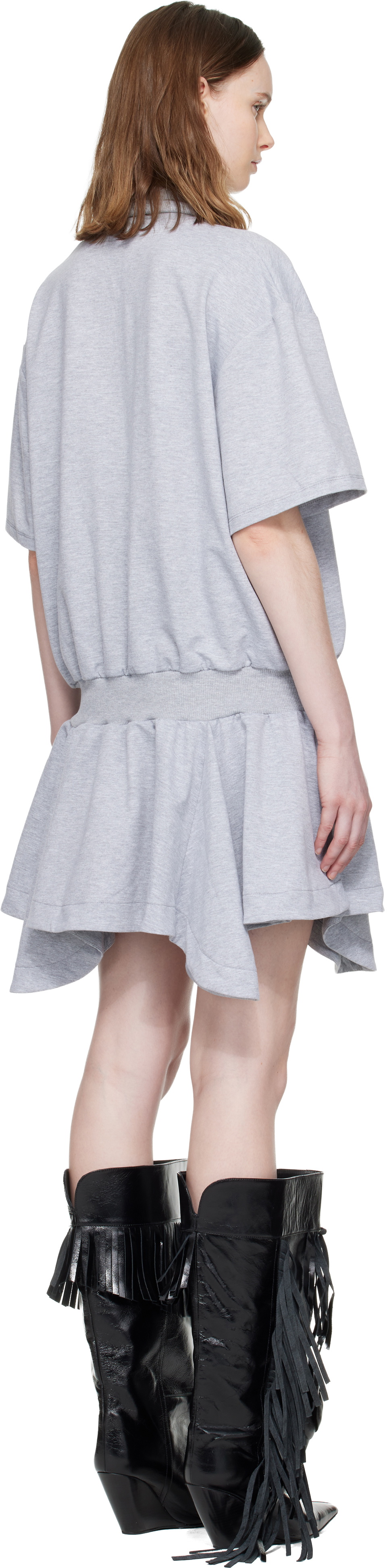 FIDAN NOVRUZOVA Gray Marta T-Shirt Minidress