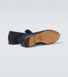Ralph Lauren Purple Label Alonzo embroidered linen loafers